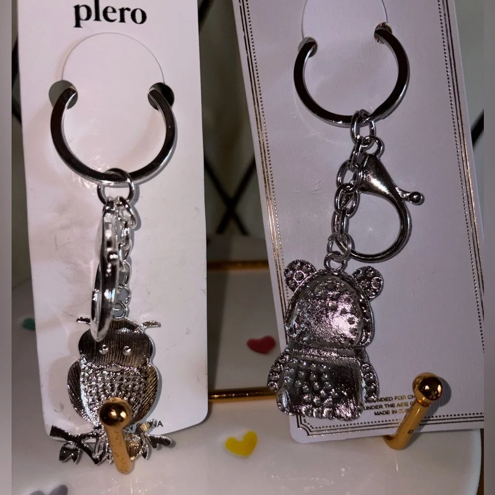 Silver-Tone Bag Charm Bundle Nwt - Picture 4 of 4